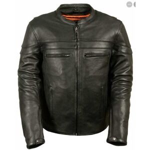 Milwaukee Leather Motorcycle Jacket Black Large New With Tags